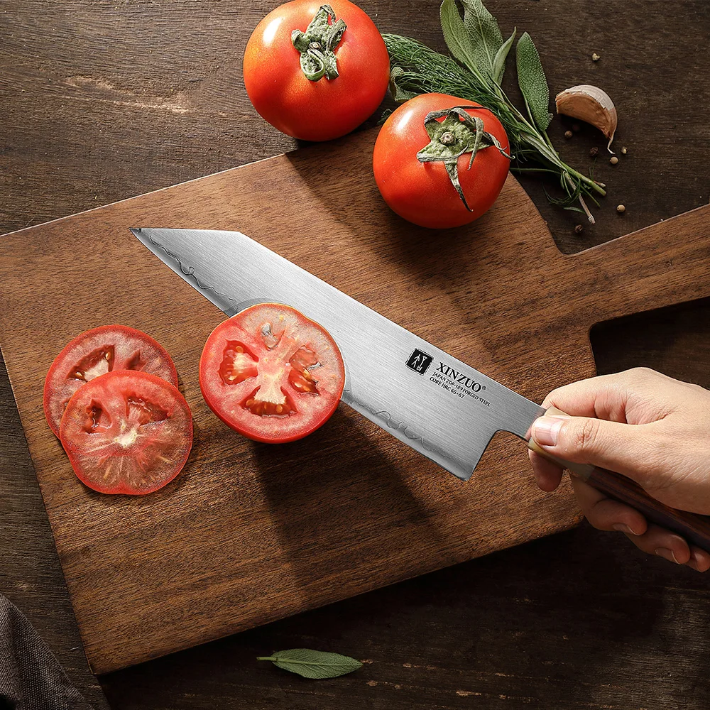 XINZUO Japanese ZDP189 Composite Steel Bunka Knife 8 inch Desert Ironwood Handle Custom Sharp Kitchen Chef Knives