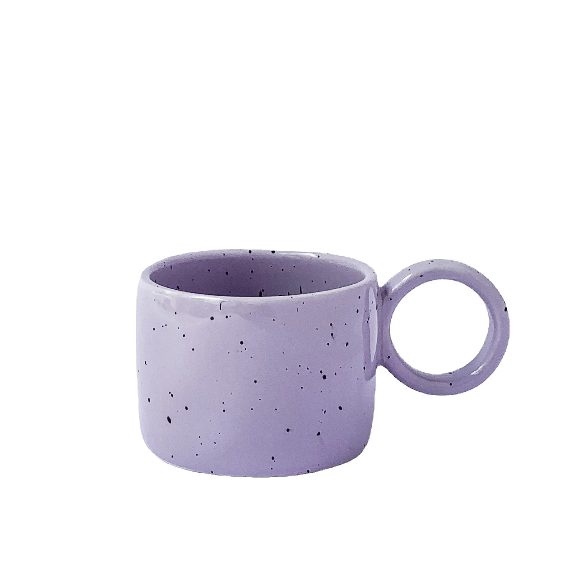 300ml 220ml Top Quality Nordic Style Mcustom color spotted cup  Ceramic Coffee Mug