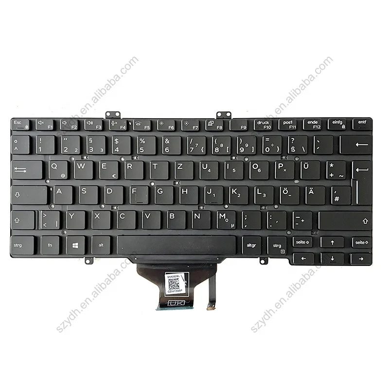 New Original Backlit Teclado GR German Laptop Keyboard For Dell Latitude 7400 E7400 L3400 5400 Deutsch DE 0VWKCT