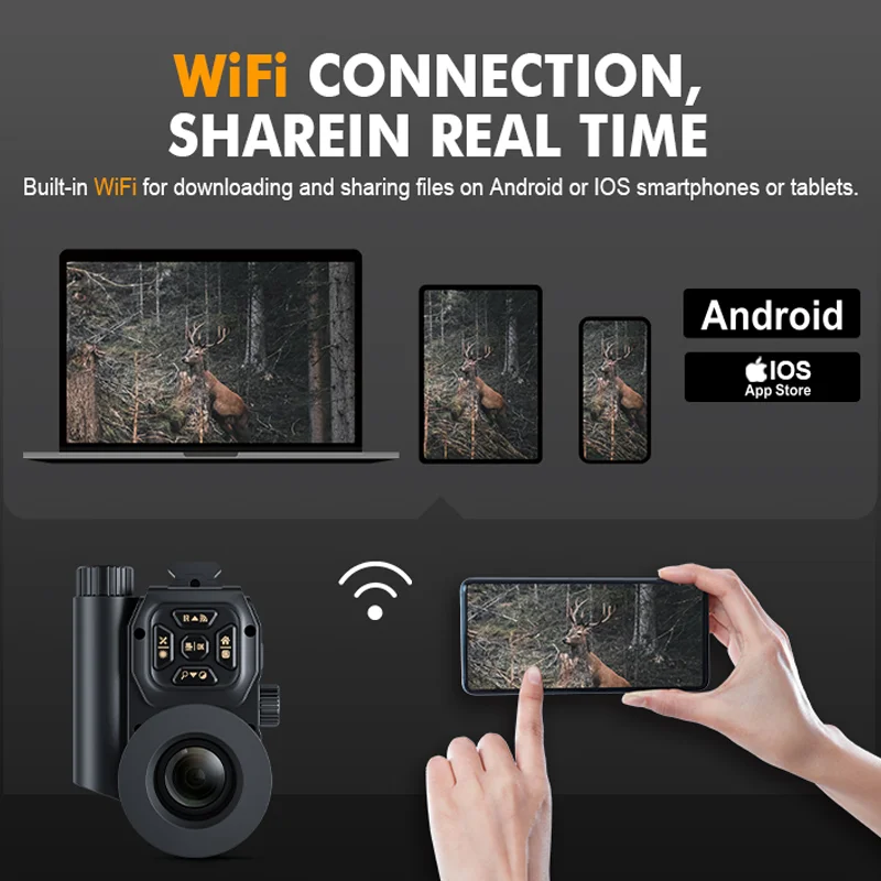 Multifunctional day night vision hunting scope clip-on night vision scope hunting scope with range finder