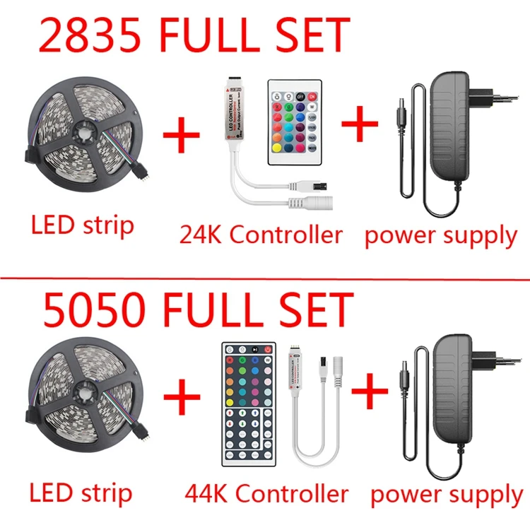 Водонепроницаемая гибкая светодиодная лента 5050 Rgb 220V подсветка
