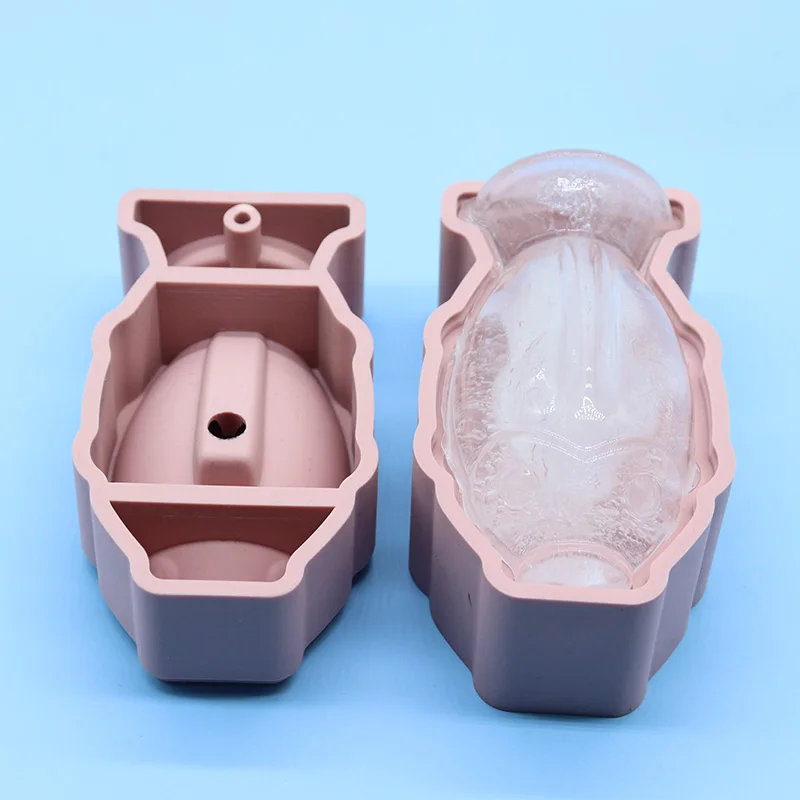 Custom Molds  3D Shaped Kitchen Ice Cream Moulds Silicone Ice Cubes Tray for whiskey