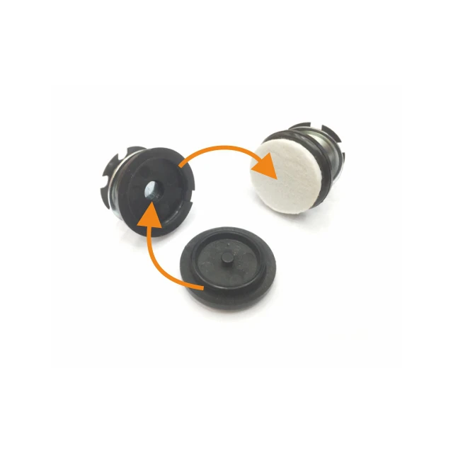 Reduce Noise Office School Wooden Furniture Round Easy Anti-skid Swivel Felt Anti-slip Base Glide