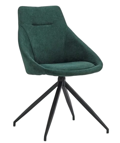 New Design Leisure 360 degree restaurant velvet dining chair swivel chair