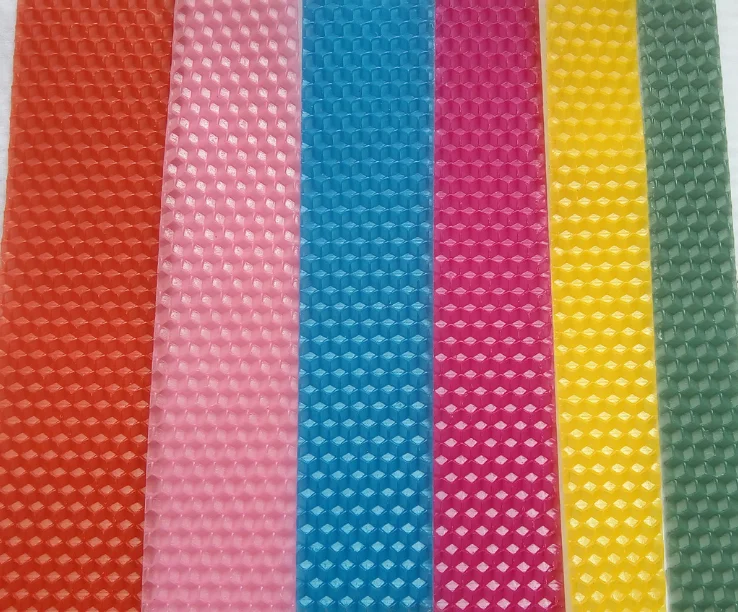 hot sell wholesale diy candle honeycomb organic  beeswax  comb foundation  sheets  color