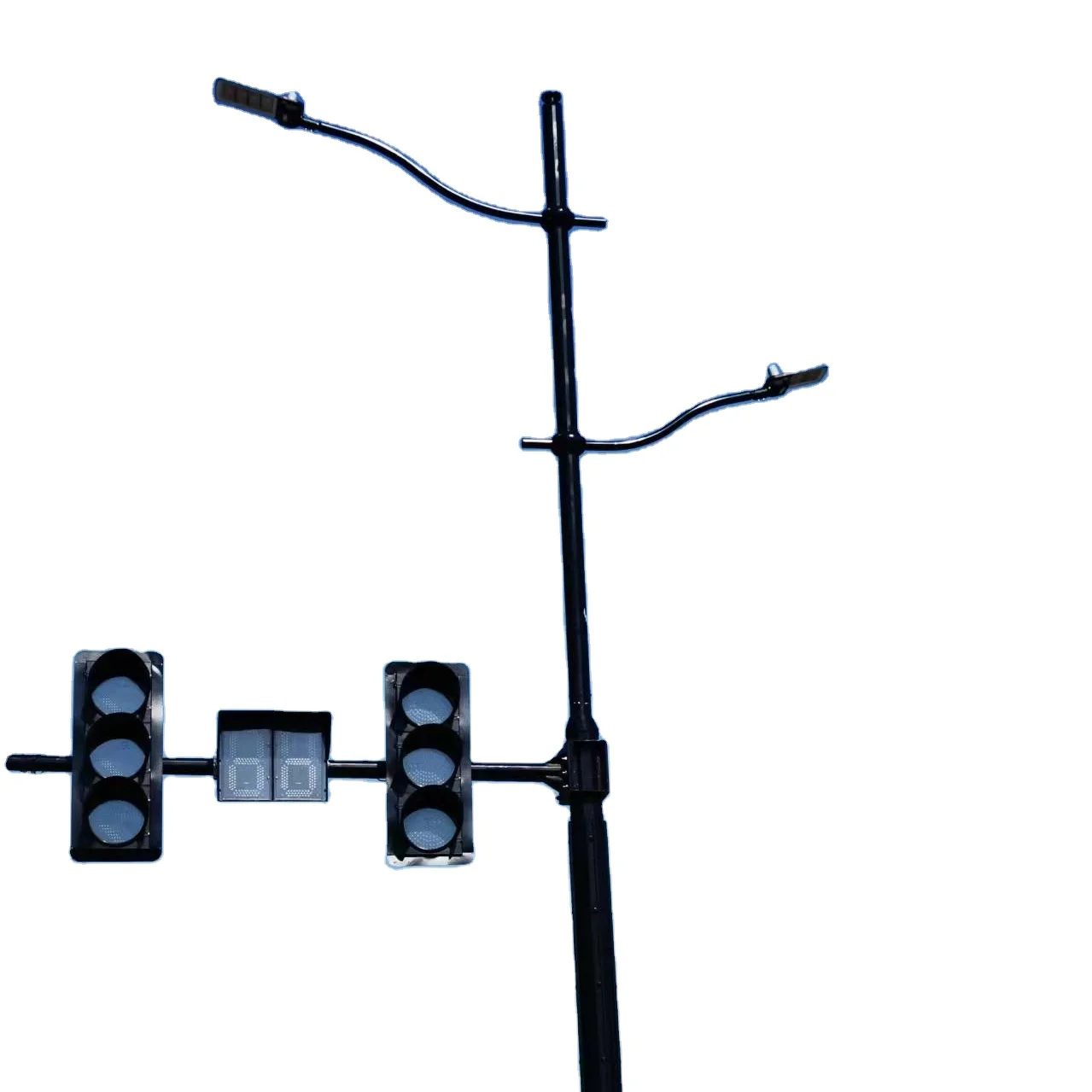 Synthetic integrated CANTILEVER TRAFFIC POLE W/ DAVIT & EXTENSION ARM