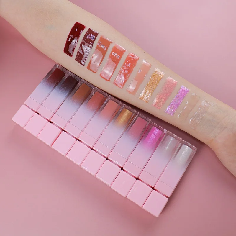 Vegan Lipsticks Makeups Private Label Matte Liquid pink Container
