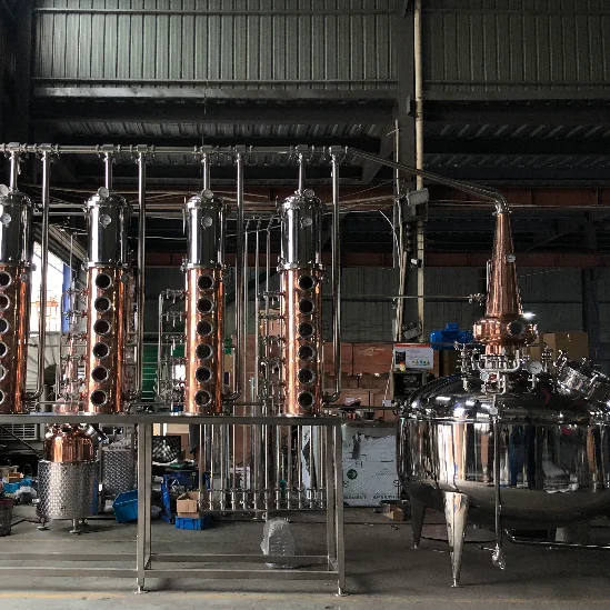 1000L big distillery equipment production line with 12 inch copper column