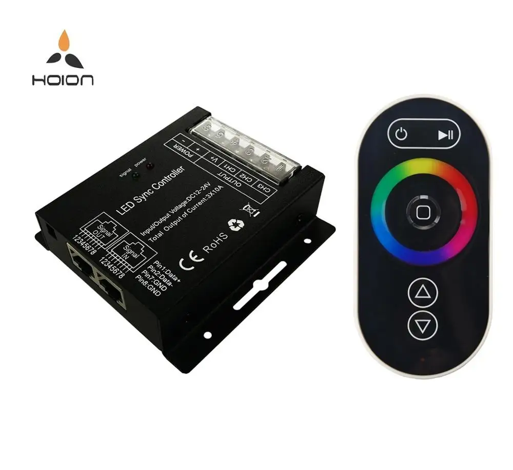 10A*3 CH DC12V 24V RF Wireless Touch Rgb Controller RGB LED Panel