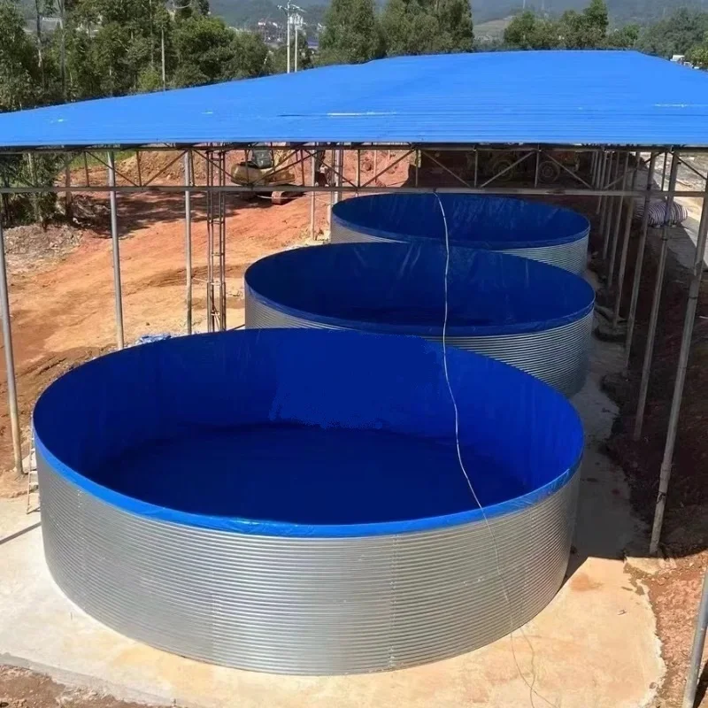 JLM Customized large-scale water park flexible storage tank for fish farm
