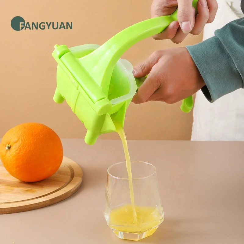 FANGYUAN plastic fresh fruit vegetable manual hand press commercial orange portable juicer extractor lemon squeezer