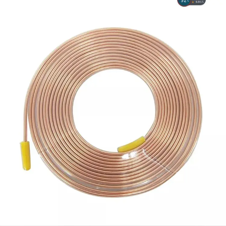 Copper coil pipe ASTM B280 C12200 c2400 pancake copper coil tube air conditioning refrigeration copper coil pipes AC tube strip