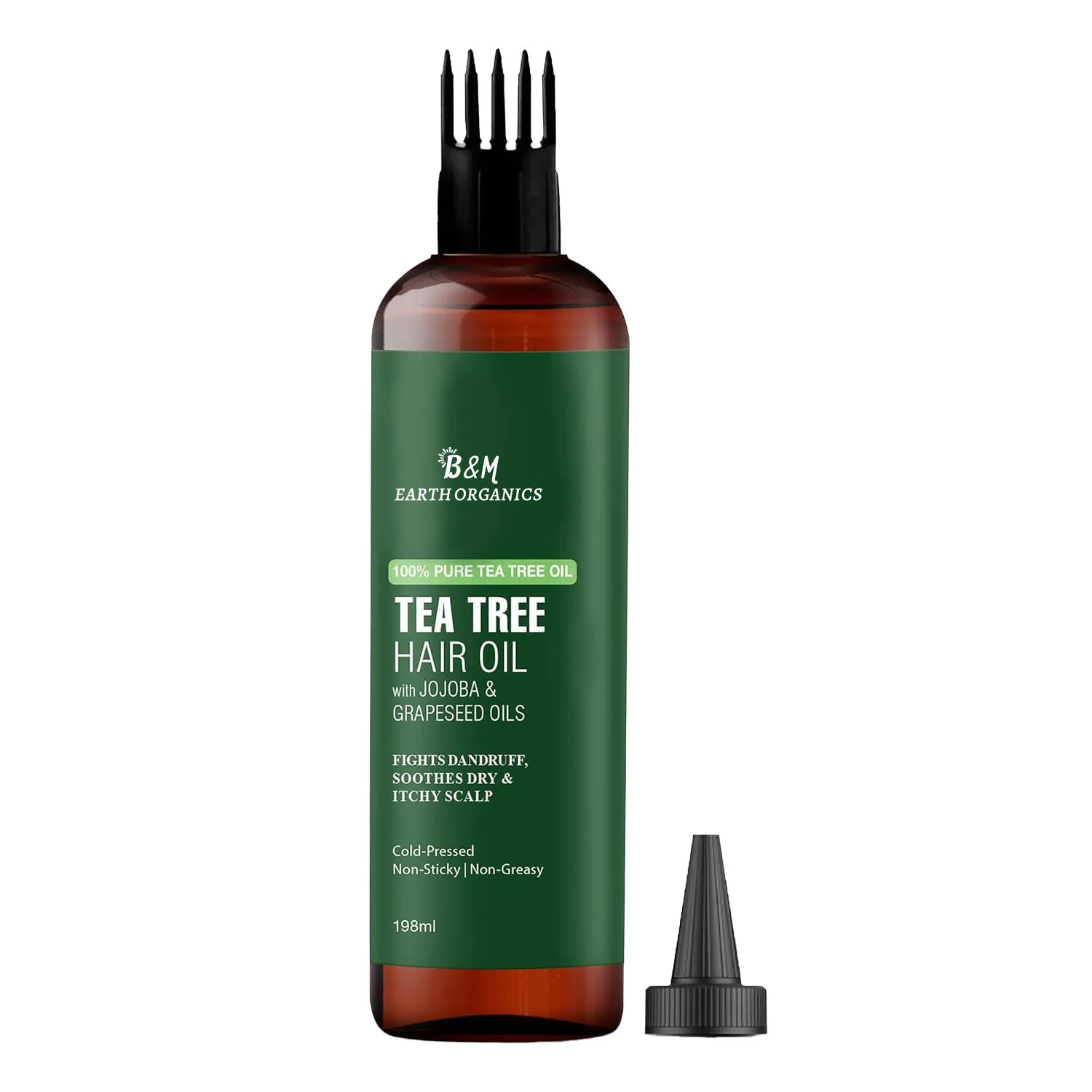 Tea Tree Oil for Hair Oil With Jojoba & Grapeseed Oils Soothes Itchy Scalp & Fights Dandruff