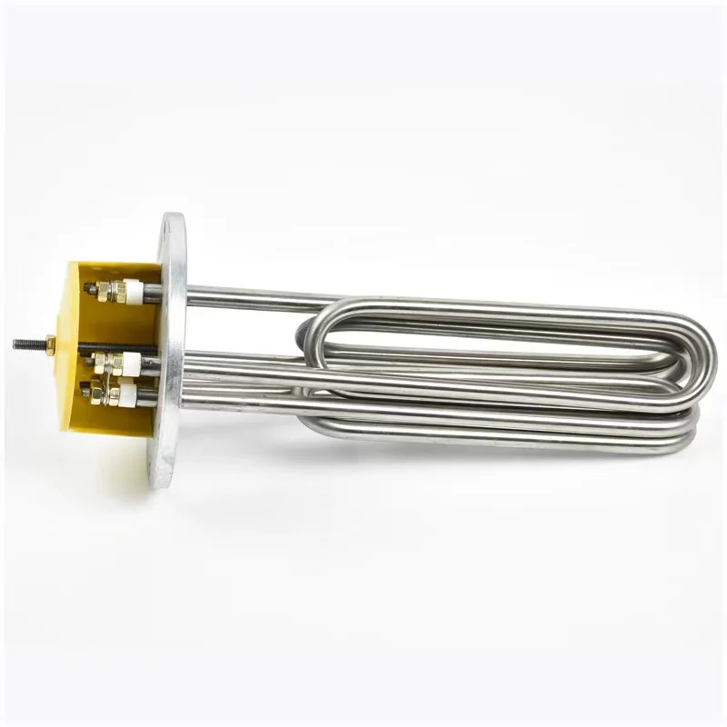 9Kw High Power Immersion Flange Heating Element Electric Water Tubular Heater With Thermostat