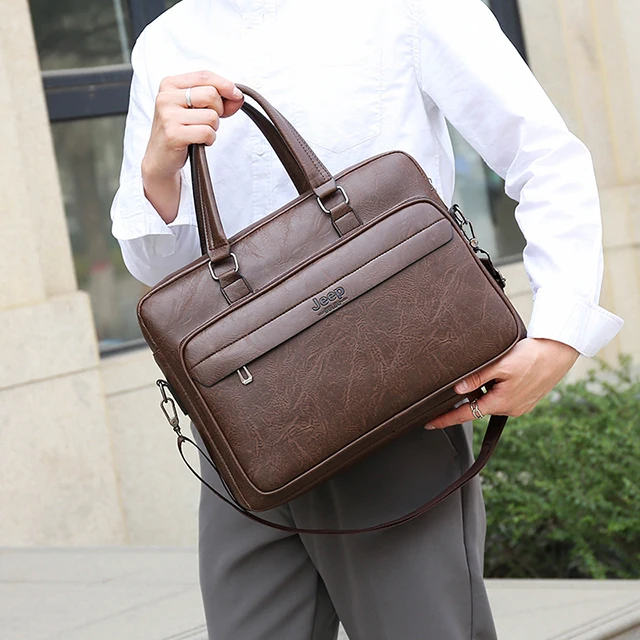 New style handbag PU leather laptop business bags & case office bags for men fashionable High Quality One Shoulder Crossbody Bag