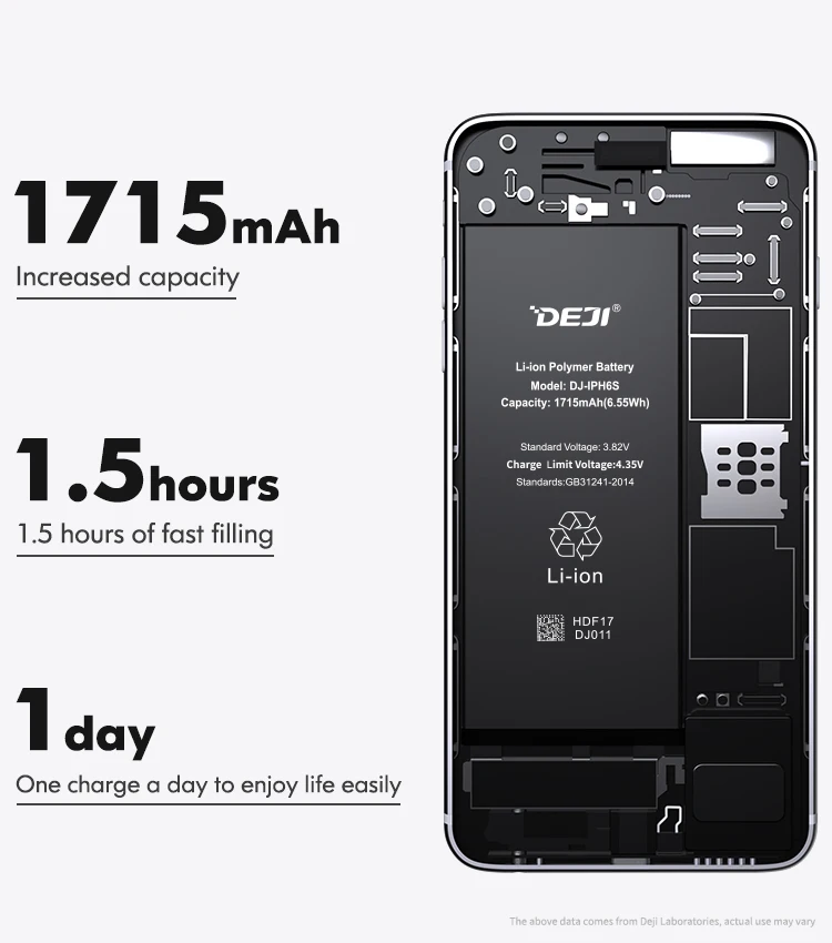 Заводская цена 100% оригинальный аккумулятор для iphone 6s 1715
