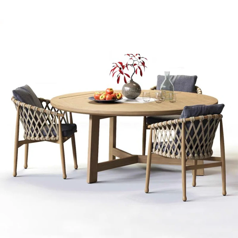 outdoor furniture rattan garden furniture set teak dining teak wood dining table and chair