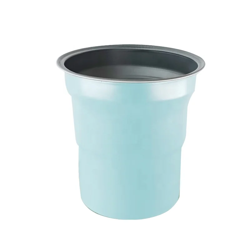 Customized logo/size disposable coffee and beer drinking cup outdoor camping reusable colored aluminum cold cup party cup