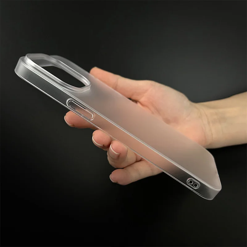 OEM ODM Manufacturer Ultra Thin PC Hard Phone Case Matte Surface for IPhone 12 13 14 15 Pro max Models Transparent Case