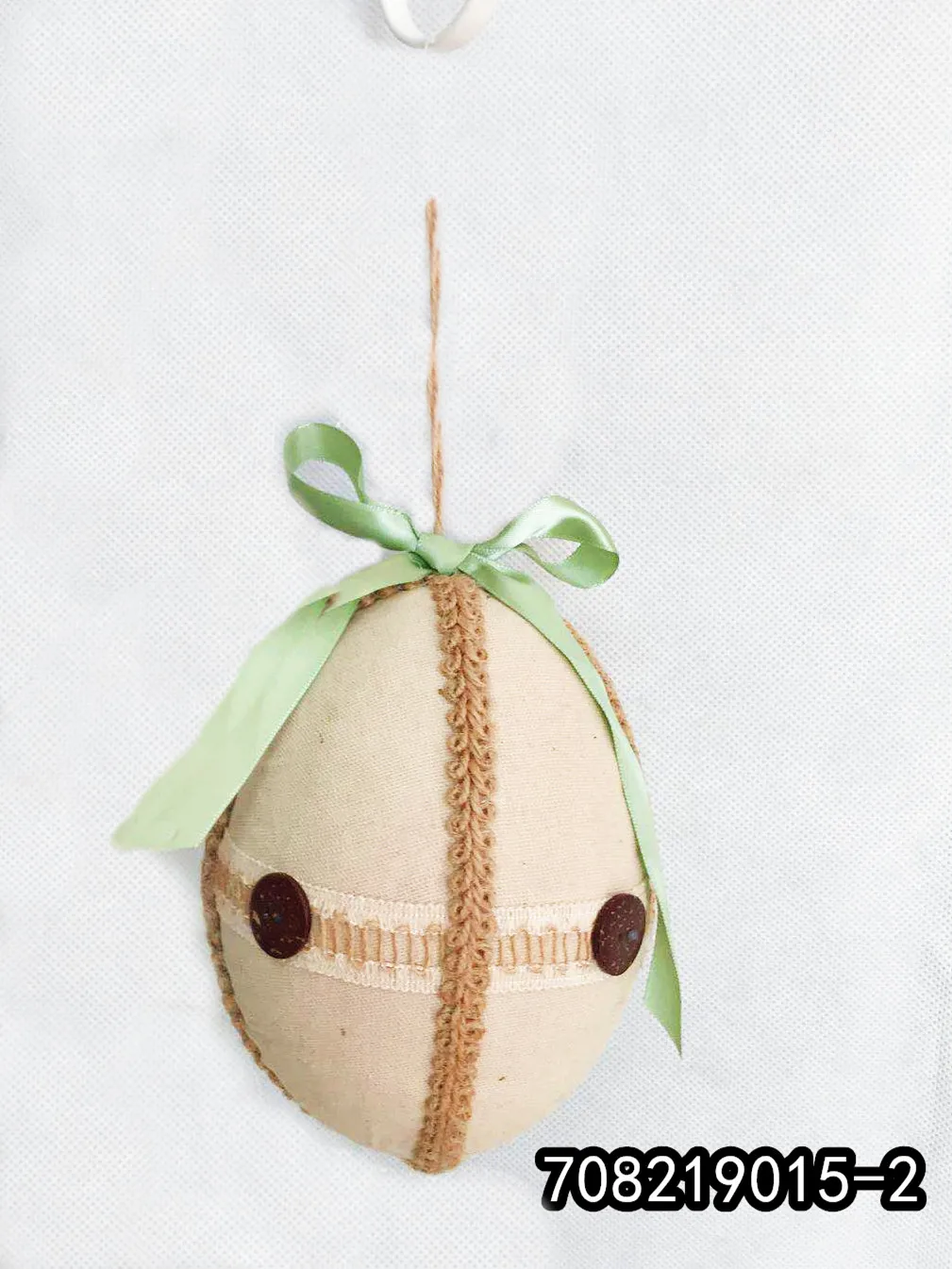 2022 Easter hot selling  Linen natural hemp rope handmade decorative handing Easter eggs