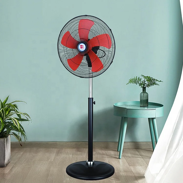 Factory oscillate swinging adjustable speed round 3 plastic blade electrical orange 18 inch industrial super deluxe stand fan