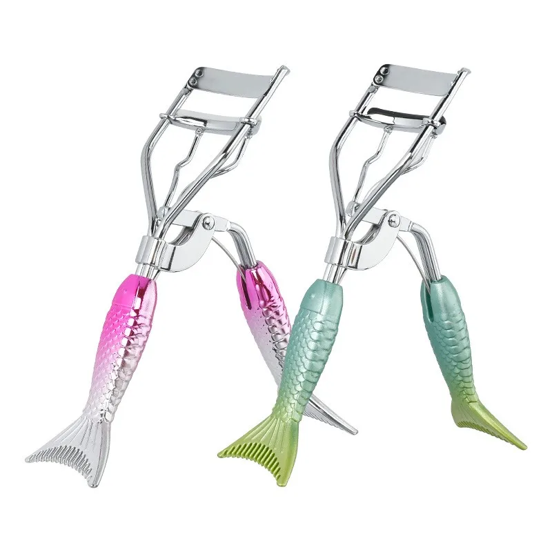 Factory Direct Sales Rose Gold Lash Curler Eyelash Beauty Tool Mermaid Gradient Makeup Eyelash Curler For Eyelashes