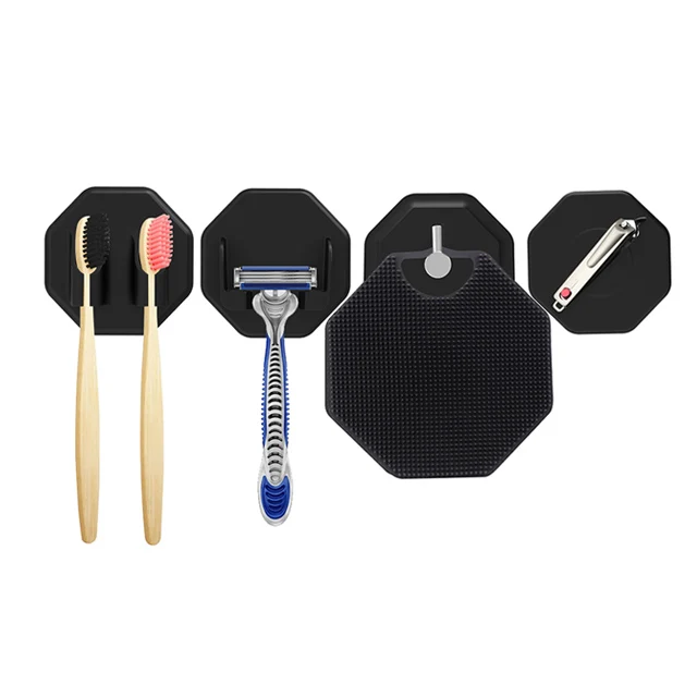 OEM/ODM Bathroom Accessories Set Protective Wall Accessories Silicone Steel Stainless Materials Multi-Purpose Household Items