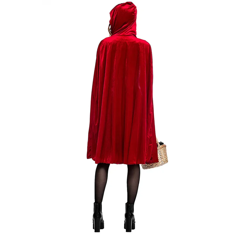 Red Cloak Sexy Women Costumes Halloween Clothing Anime Cosplay Costume Adult Female Disfraz Halloween