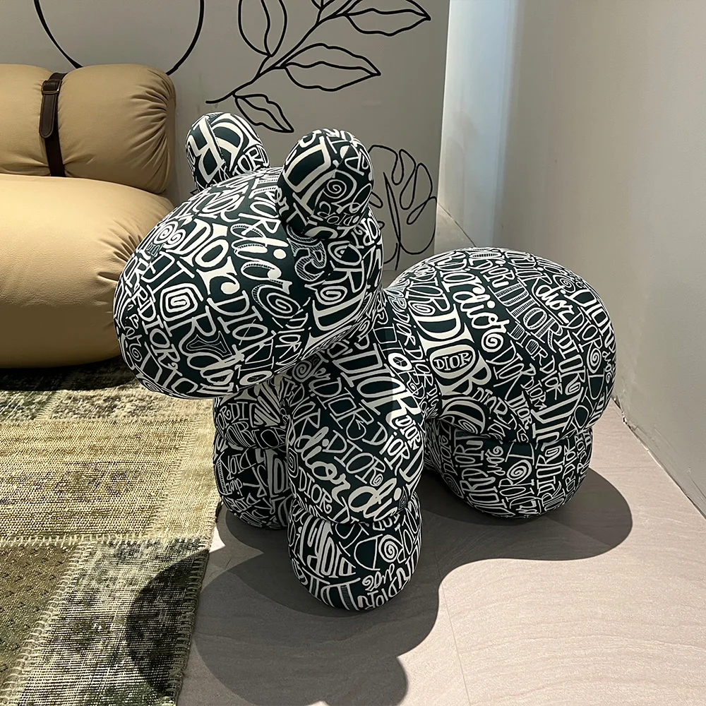 Nordic Living Room Decorative Leisure Fabric Upholstery Light Modern Velvet Pony Chairs