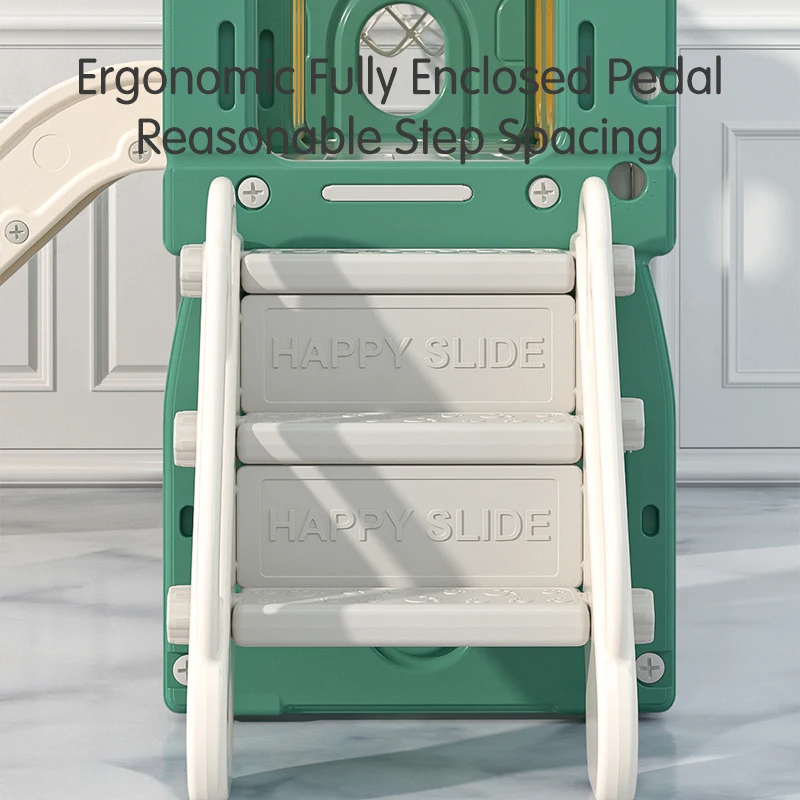 Kids Indoor Play House Baby Playroom Playground Equipment Plastic Swing And Slides For Children Sliding Toys