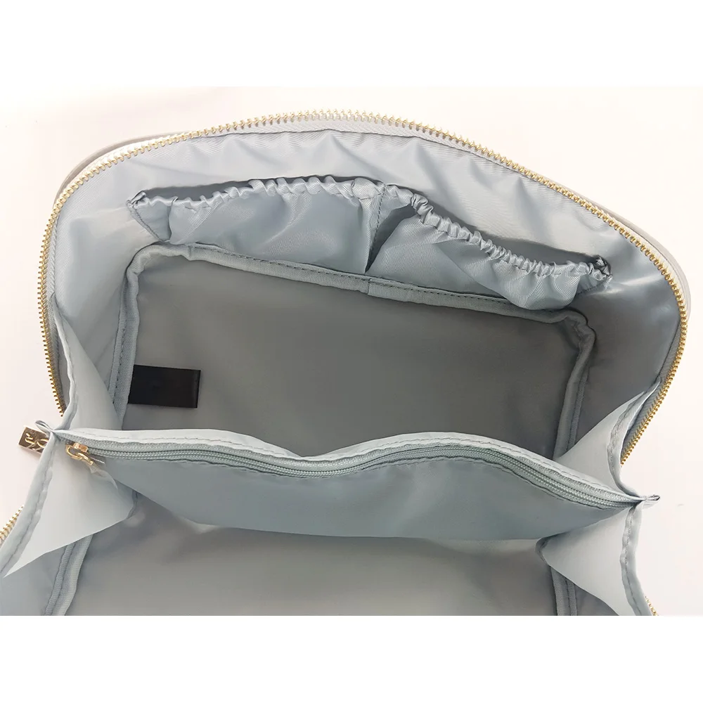 Hot  Luxury New Design Korean Style Large Capacity pu Leather Travel Cosmetic Case Printed Logo Storage  Travel Toiletry Bag