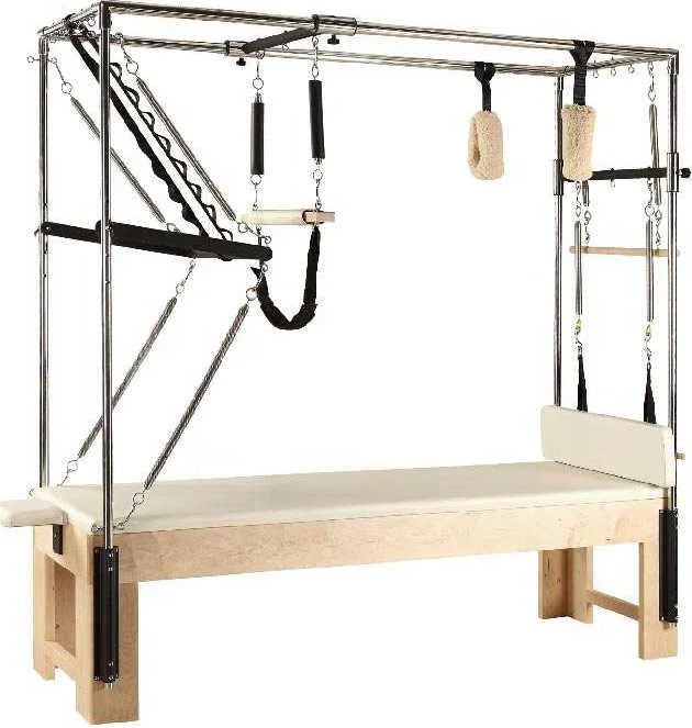 Reformer Pilates Equipment Cadillac Three in One Core Bed Maple Wood Training Bed  Full Tower Pilates Reformer Machine