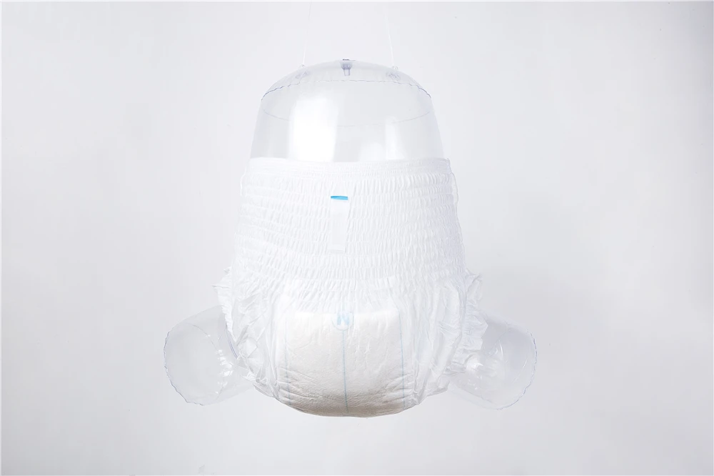 Original equipment manufacturer custom pattern LOGO print disposable absorbent panties adult diapers plastic pants