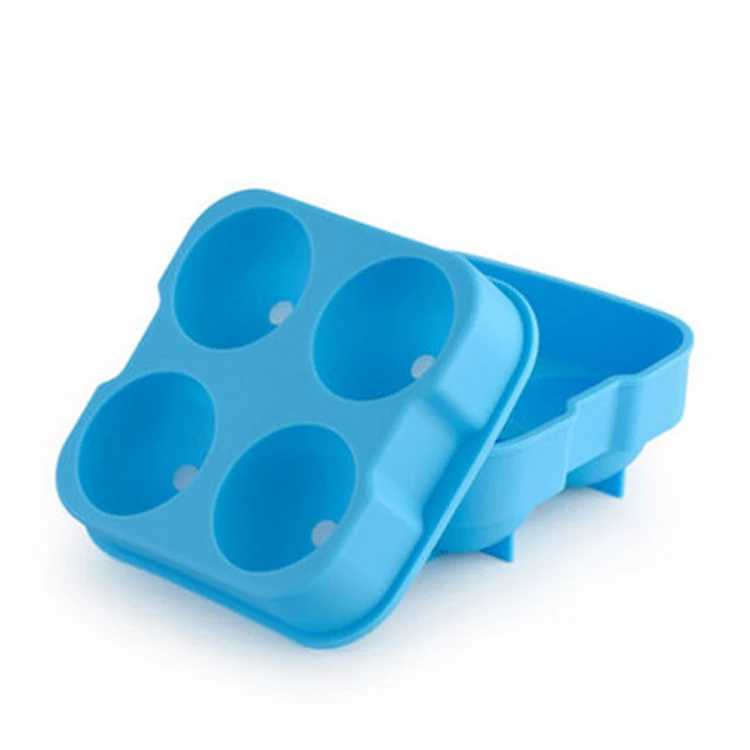
 Форма для льда, силиконовая, устойчивая к высоким и низким температурам, легко моется, легко снимается, силикон с 4 шариками, льдогенератор, решетка для льда  