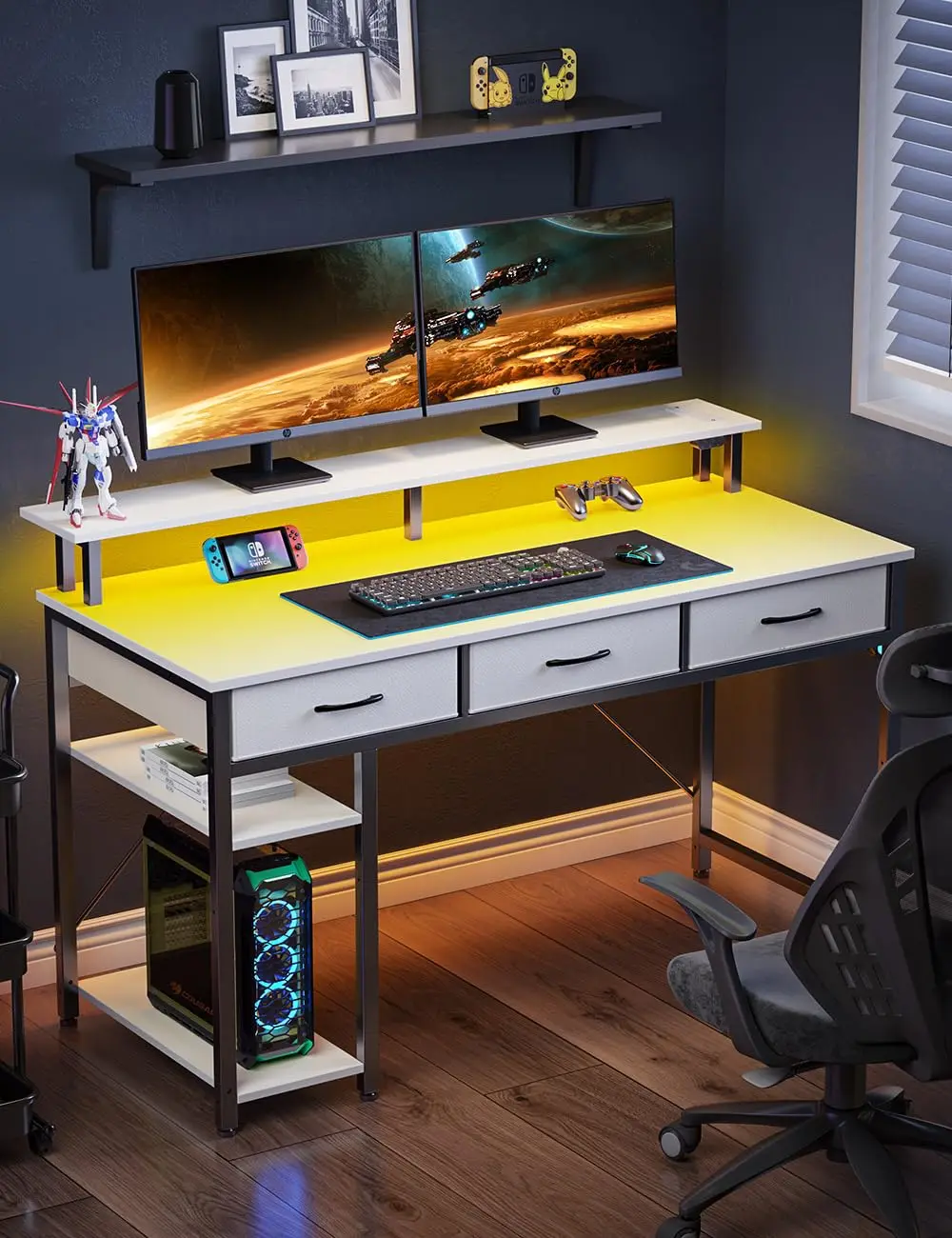 New In 2024 Home Office Furniture Full Set Office Desk Boss Lap Desk Foldable Computer Lifting Bracket