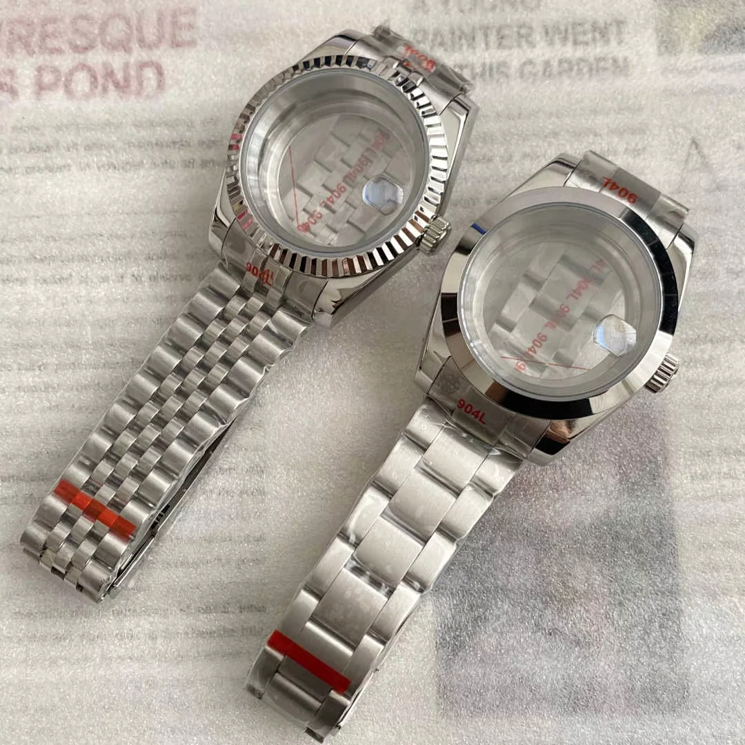 39mm Oyster Perpetual style case,suitable for the NH35/NH36 movement,includes sapphire crystal and exhibition caseback.Full set.