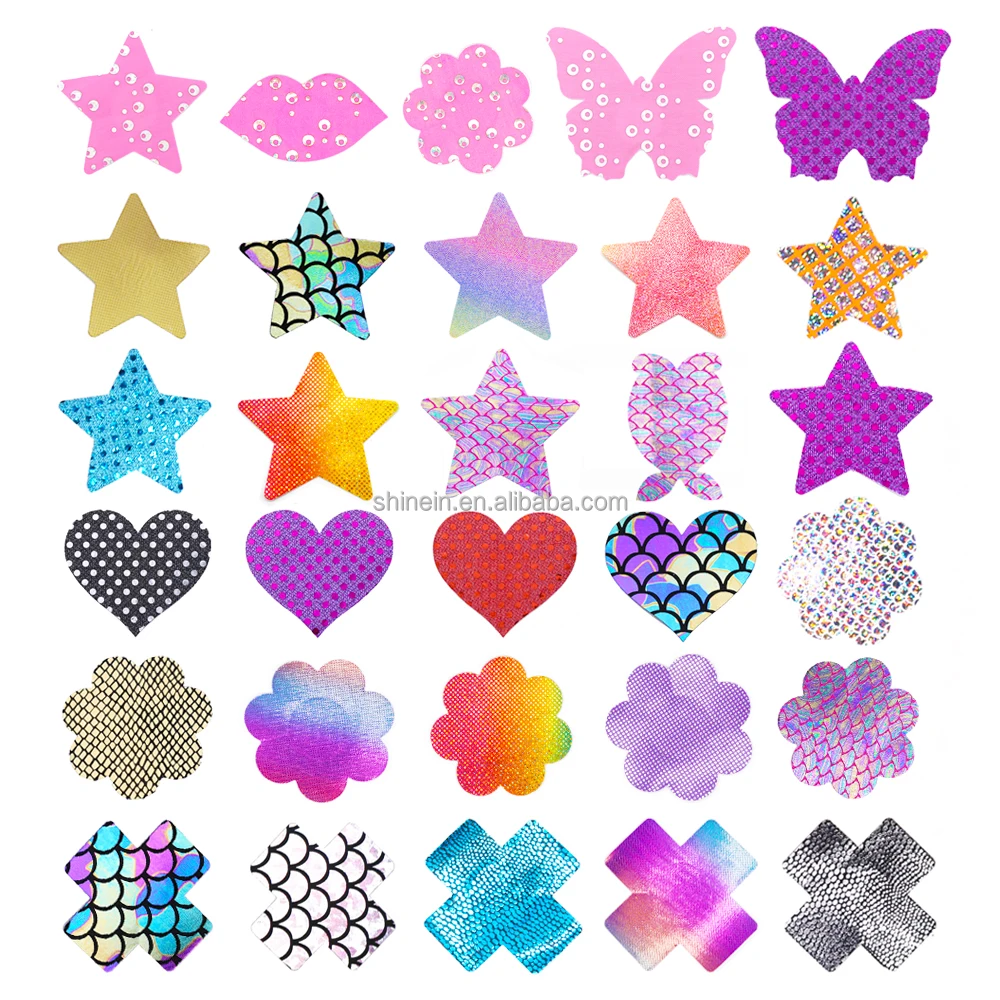 Одноразовые женские блестящие накладки для рождественской вечеринки