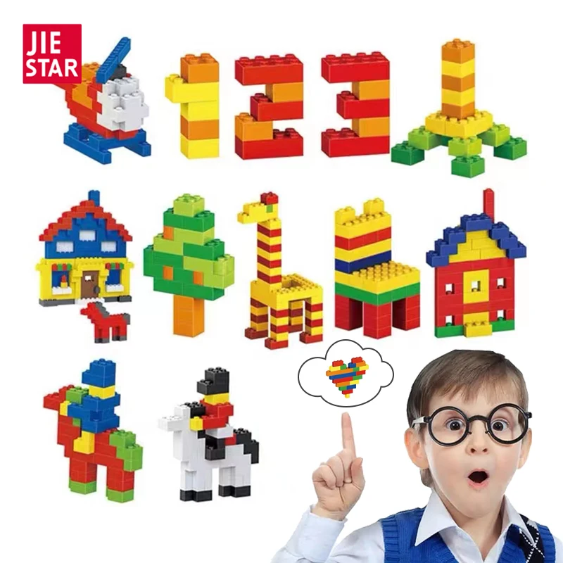 JIESTAR TOY 1000 pcs Classic Bulk Small Block Classic Building Bricks Set Basic Building Blocks Compatible with All Major Brands