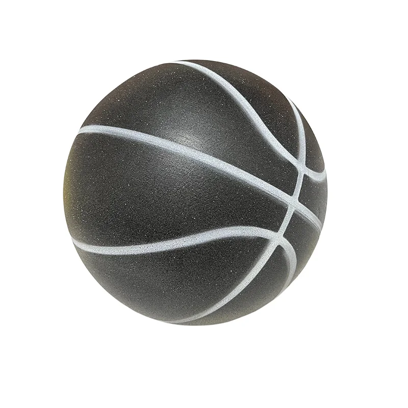 Factory supply Indoor foam silent quiet basketball black toy ball