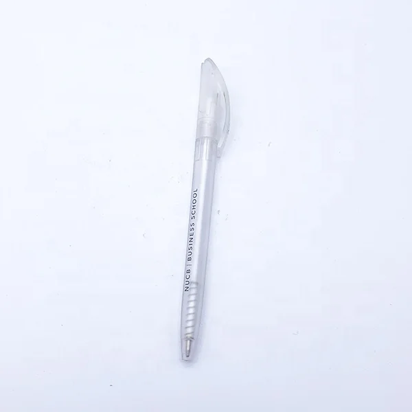 wholesale promotional hotel pen transparent colorful plastic ballpoint pen