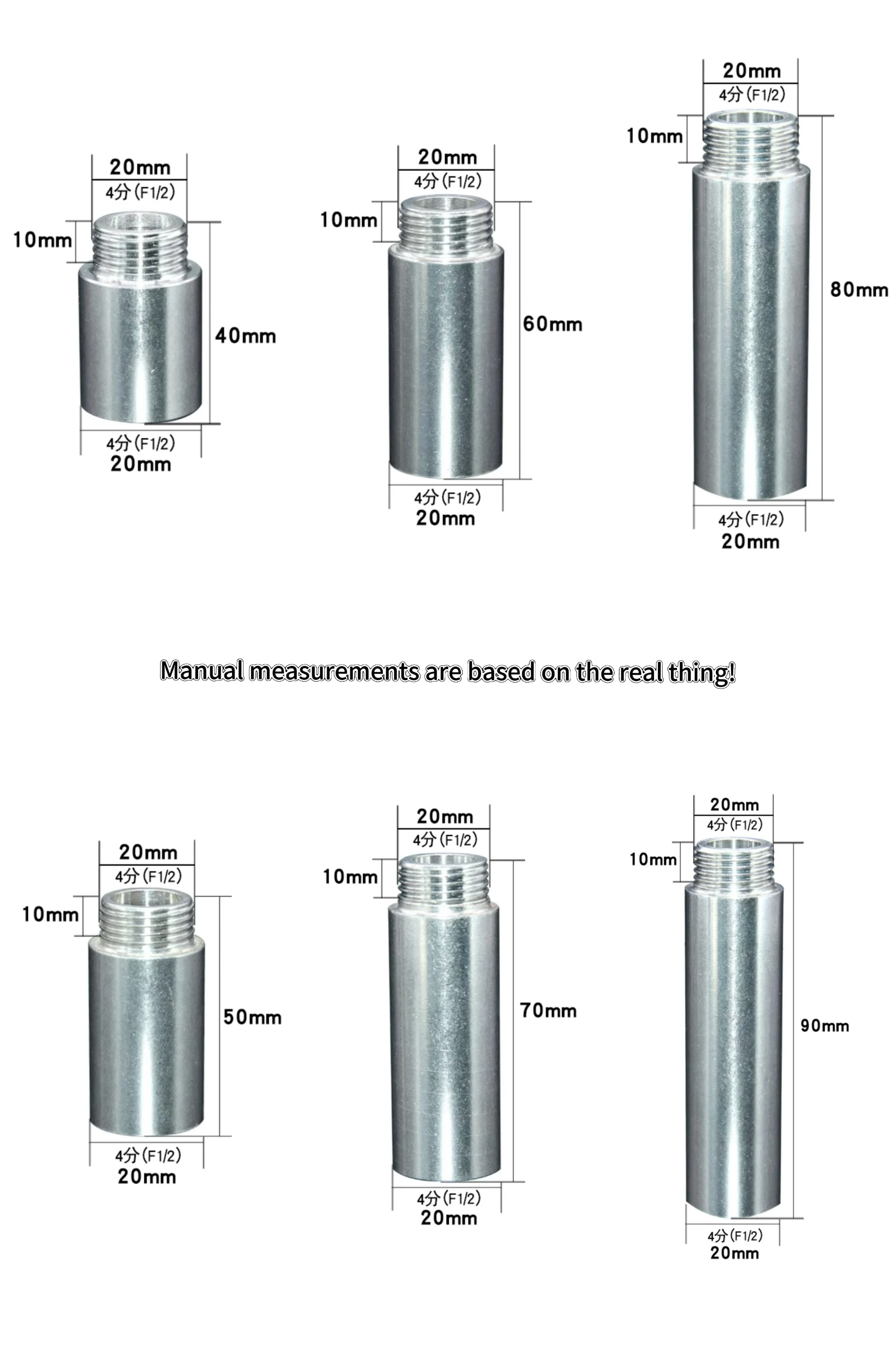 201 Stainless Steel Extension Fittings Faucet Connector Plated Female Fittings Customized Extension Pipe Fittings