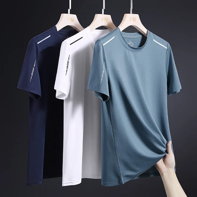 2022 Cheap Quick Dry Polyester Solid Color Printing Custom T-Shirt Running Men Oversized T-Shirt