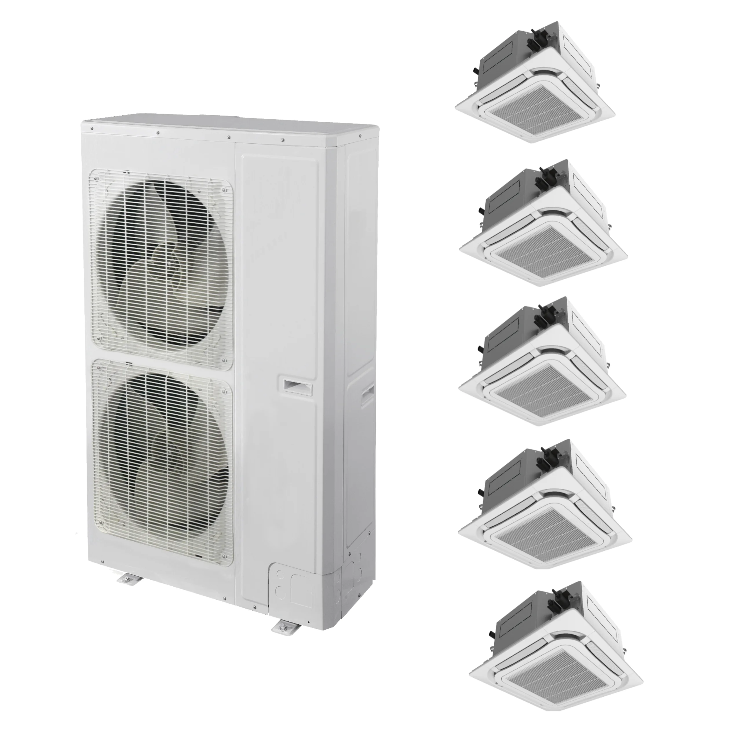 High Performance 5 Zones 8 Way Cassette Type Fan Coil Unit For Vrf Air Conditioner