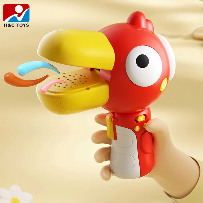 Cartoon big mouthed bird loudspeaker recording toys electric voice microphone toy for kids