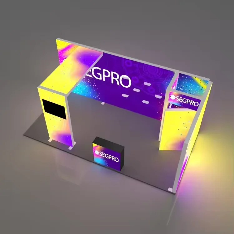 High Quality Aluminum Alloy Modular Splicing Quickly Set up Exhibition Booth Booth 3x3 or Custom Size Exhibition Light Box
