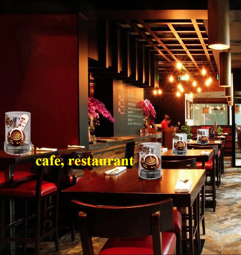 Newest 360 Degree View 3D Holographic Air Display Desktop Hologram Display Fan with Acrylic Cover for Advertising Cafe Mall