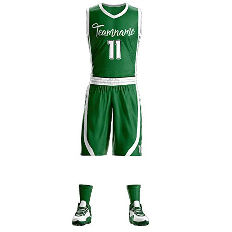 Custom Design Uniforms Breathable Reversible Designs High Quality Basketball Jerseys 2 Color Polo Shirt Uniform