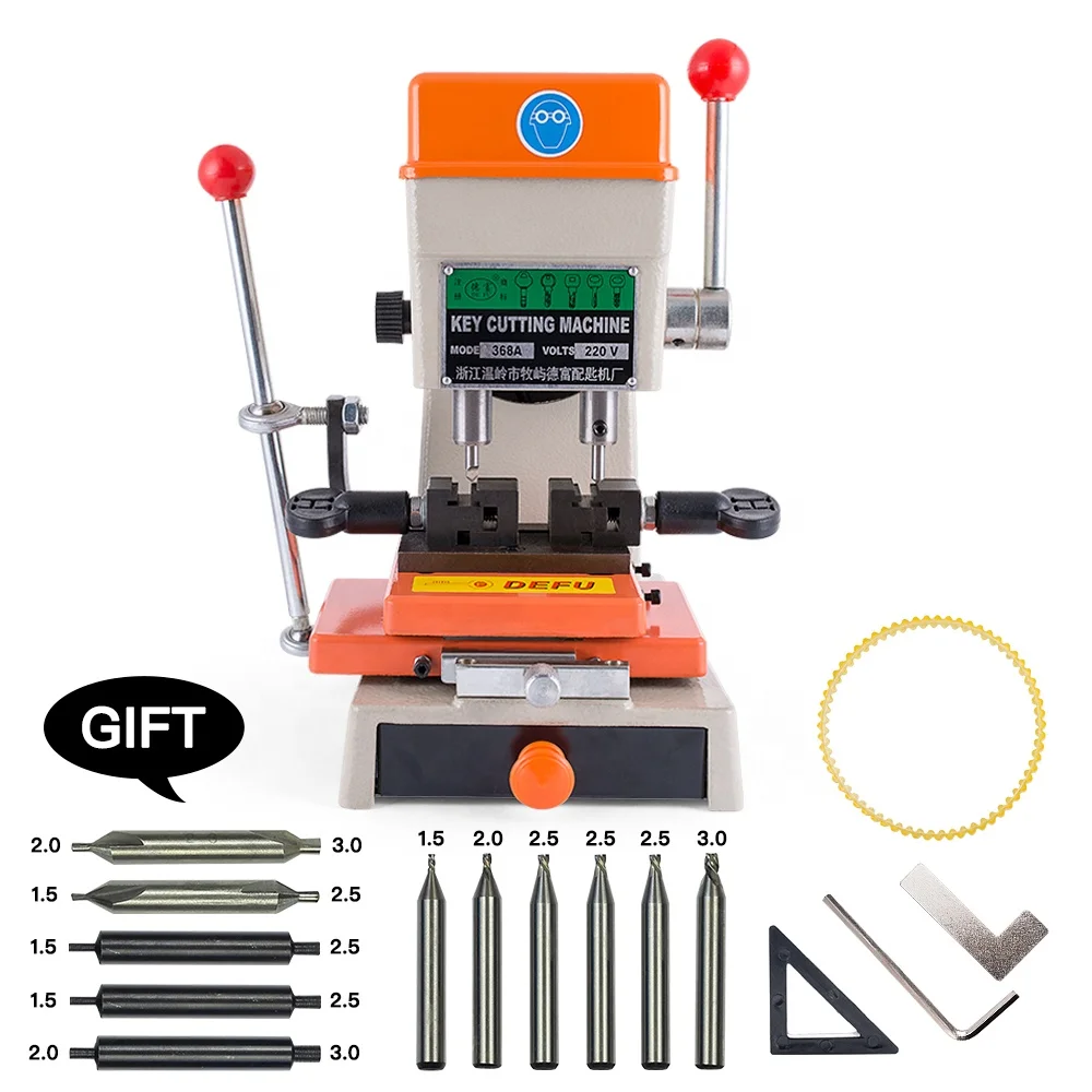 Vertical 368A key cutting machine with key duplicator
