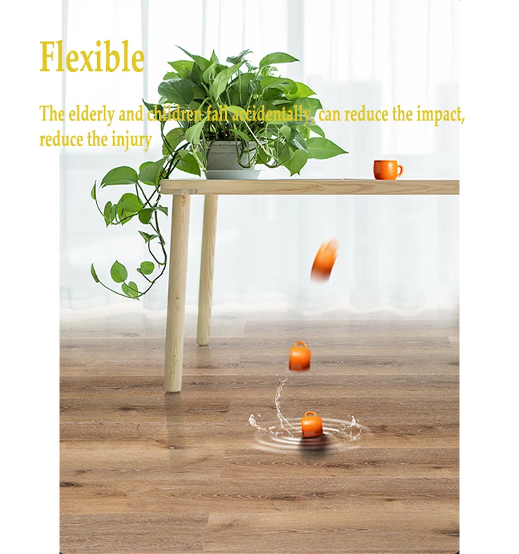 TaiFo Factory cheapest waterproof pvc wood Unilin Click LVT Flooring PVC Floor Tile Vinyl Flooring