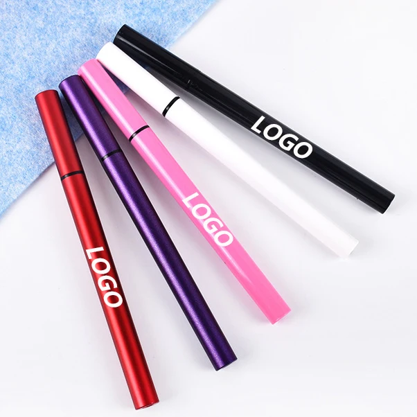 Wholesale private label gel vegan pastel waterproof pen magic color water activated pencil lash glue adhesive liquid eyeliner